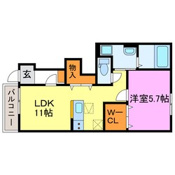 (仮称)水口町高塚新築アパートの物件間取画像